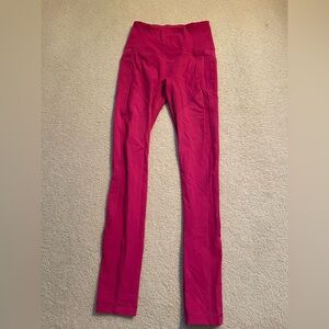 Lululemon size 4 pink leggings